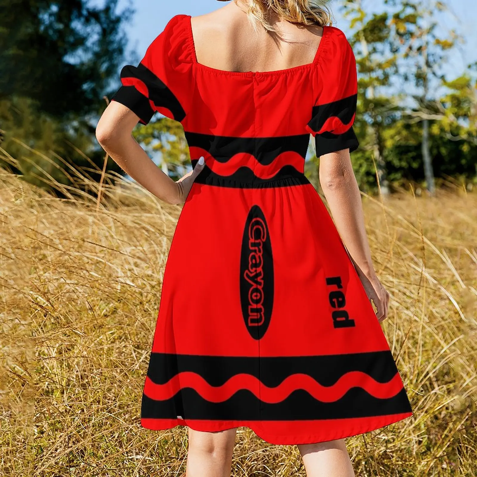 Женское платье без рукавов для подружки невесты