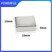 2510203050pcs 15x15x5 mm block strong powerful magnets n35 rectangular rare earth neodymium magnet 15x15x5mm 15155 mm