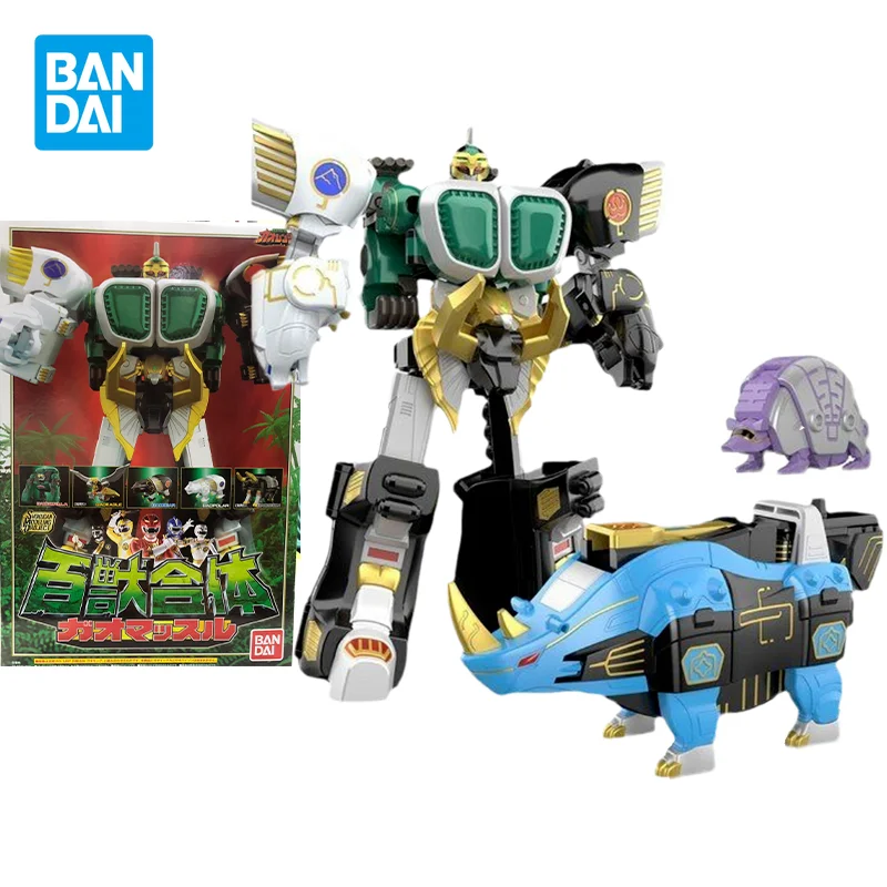 

Фигурки героев аниме Bandai оригинальные Hyakujuu Sentai Gaoranger PB Limited Shokugan, игрушки для детей, подарок, Коллекционная модель