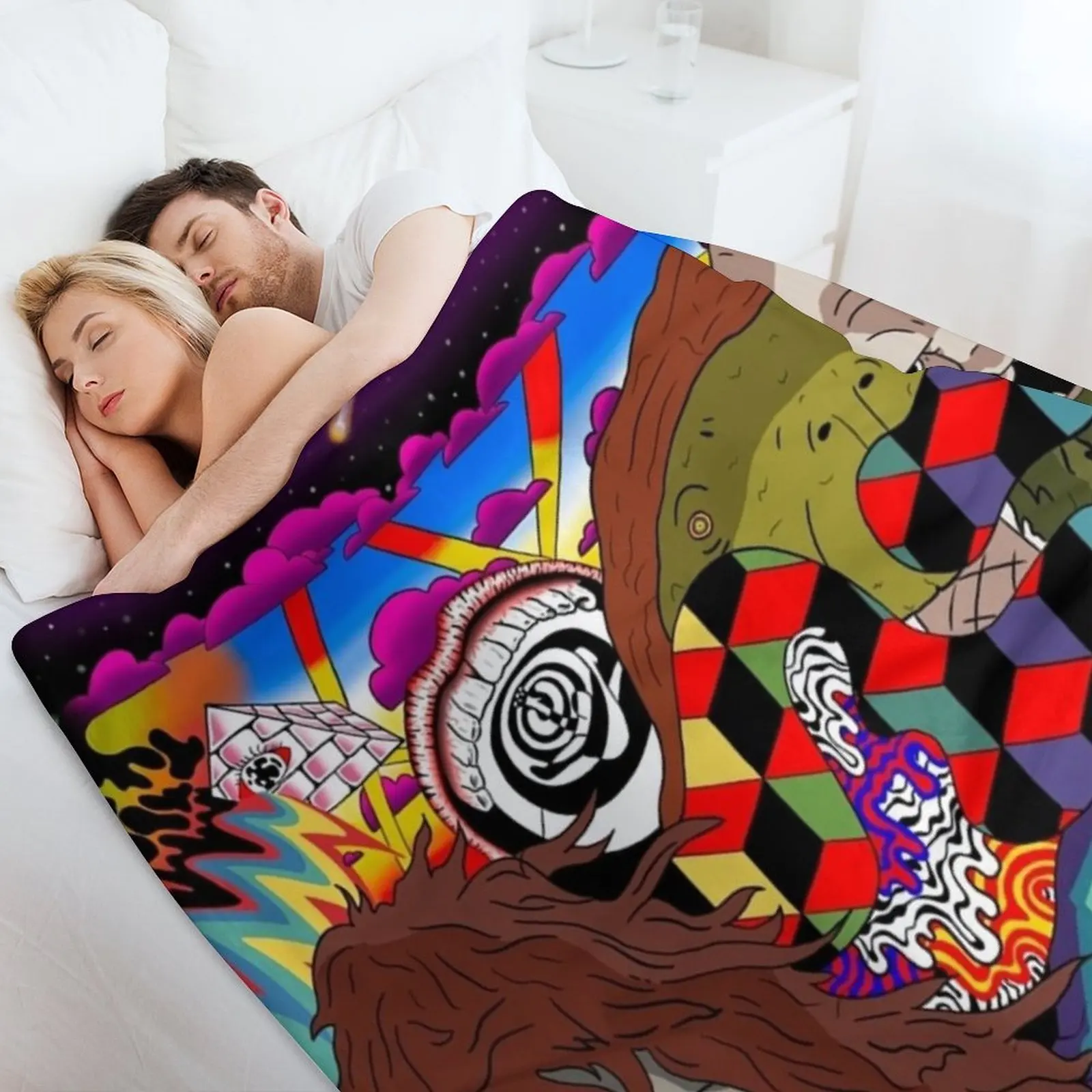 Большой бракосов настенное искусство пледы мягкие кровати для дивана