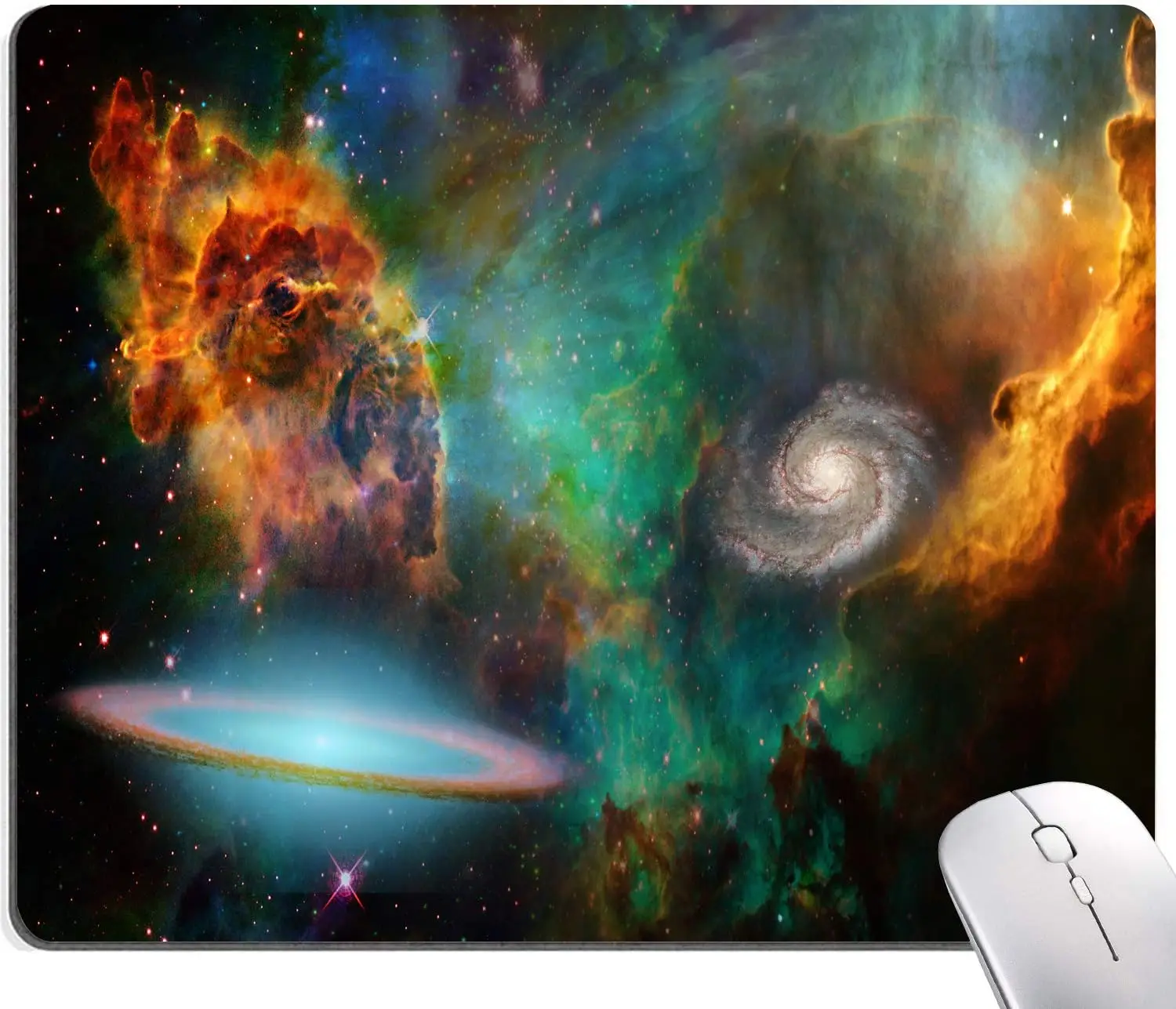 

Mouse Pad Marble Mouse Pad Waterproof Mouse Pad Non-Slip Rubber Base MousePads for Office Laptop 9.5x7.9Inch Deep Space
