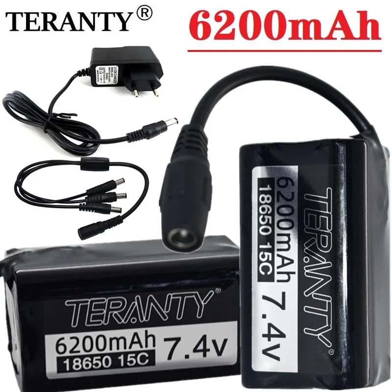 

Для T188 T888 2011-5 V007 C18 H18 RC рыболовный крючок-приманка Boat Оригинальная батарея 7,4 В 6200 мАч 18650 аккумулятор и зарядное устройство
