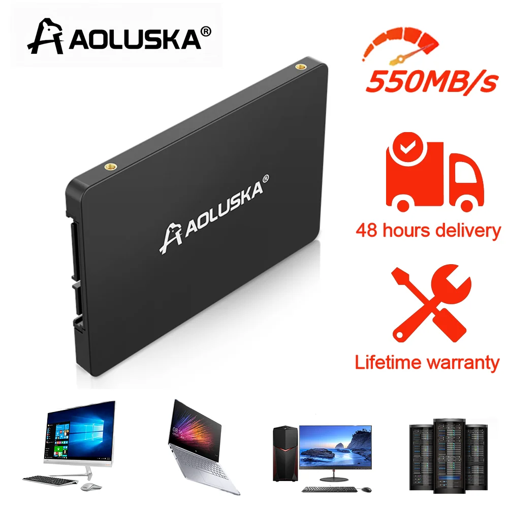 

SSD-накопитель AOLUSKA, Внутренний твердотельный накопитель Sata 1 ТБ, 512 ГБ, 128 ГБ, 256 ГБ, 120 ГБ, 240 ГБ, 480 ГБ для настольных ПК и ноутбуков