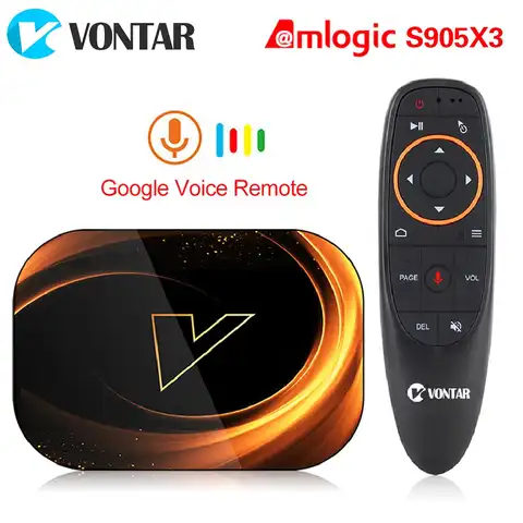 ТВ-приставка VONTAR X3 4 Гб 128 Гб 8K Android 9 Smart Android ТВ-приставка 9,0 Amlogic S905X3 Wifi 1080P BT 4K телеприставка 4 Гб 64 ГБ 32 ГБ