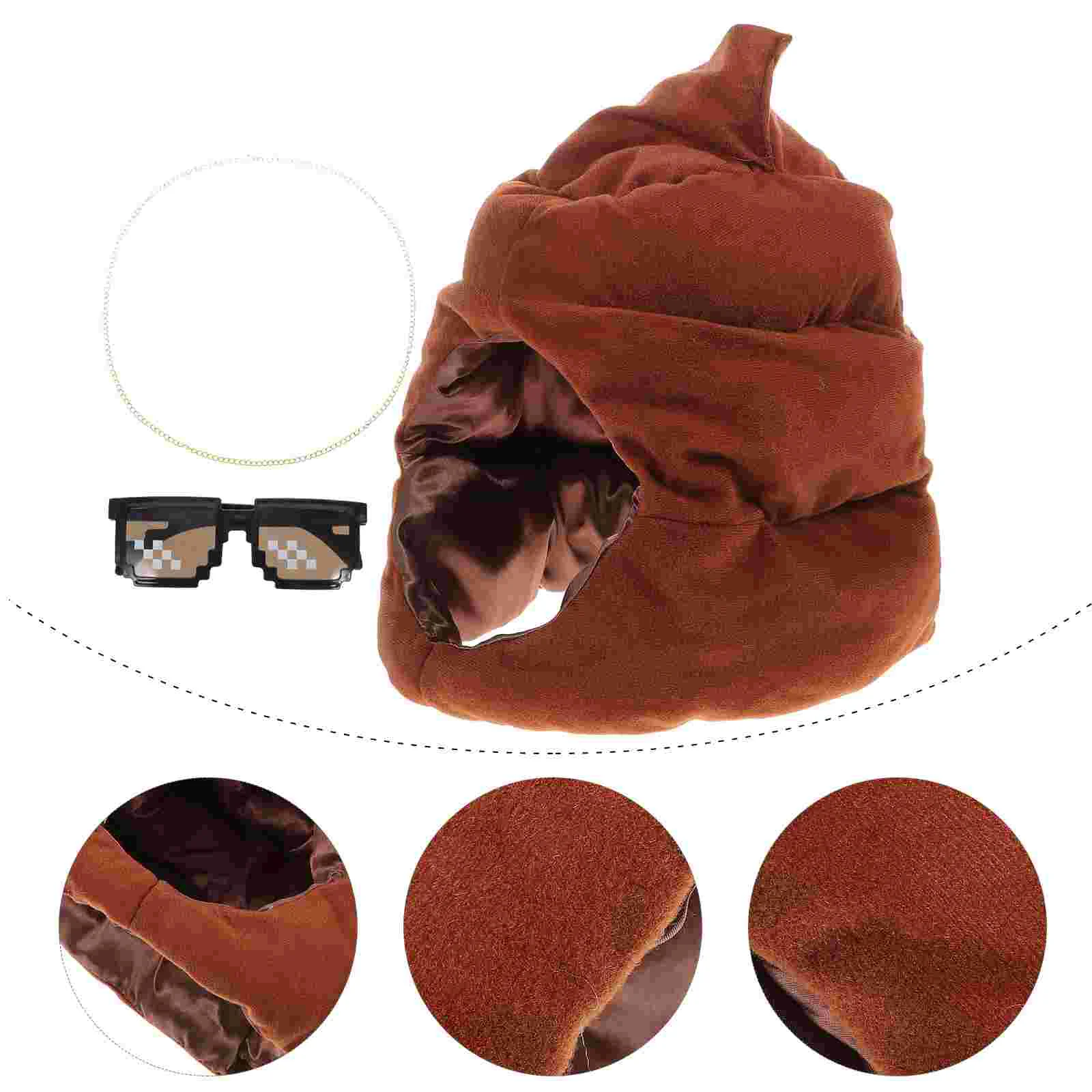 

Hat Poop Costume Party Cosplaycreative Decorative Headgear Prank Funny Prop Accessory Kit Headdress Decor Supplies