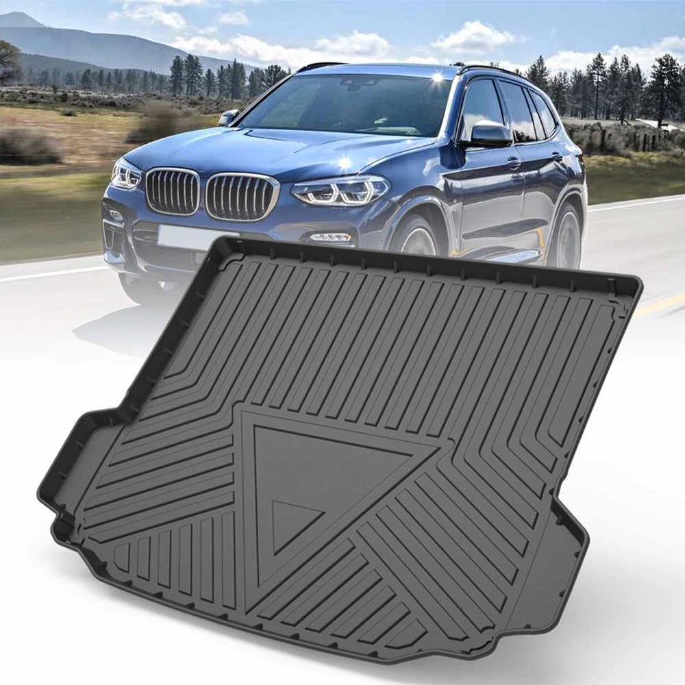Автомобильный коврик из ТПЭ для заднего багажника, коробка для хранения, коврик для BMW X3 IX3 2018 2019 2020 2021 2022, водонепроницаемые защитные резинов...