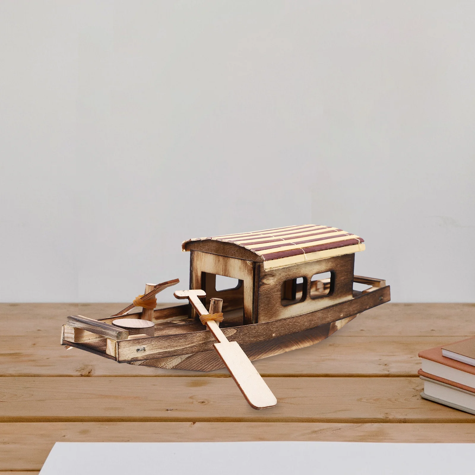 

Blank Wooden Fishing Boat Wooden Kids Kids Kids Kids Toys Rustic Wood Boat Model Tabletop Small Wooden Boat Wooden Kids Kids