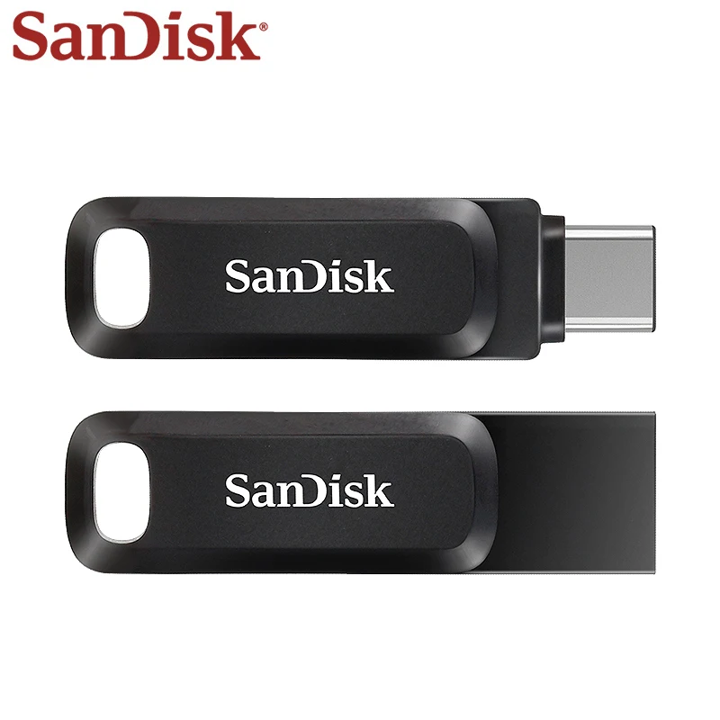 SanDisk OTG USB 3.2 Type-C Pen Drive для iPhone 15 Android Phone 64 ГБ 128 256 512 USB-накопитель Макс. 400 Мбит/с Pendrive