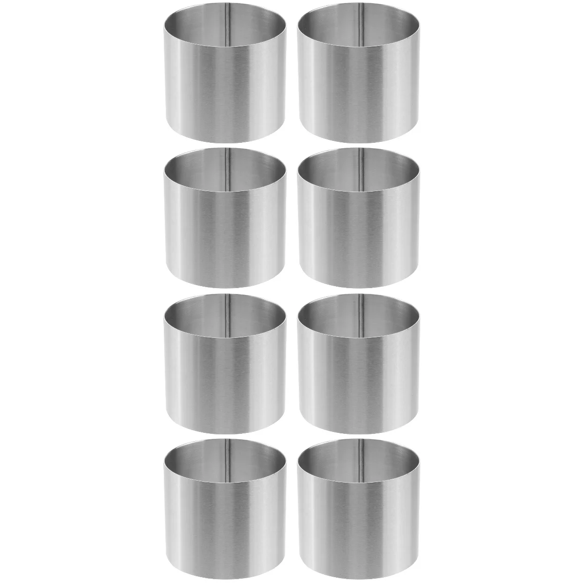 

Ring Cake Mousse Baking Mold Rings Round Stainless Steel Metalpastry Cookie Funnel Molds Bottomless Dessert Mould Form