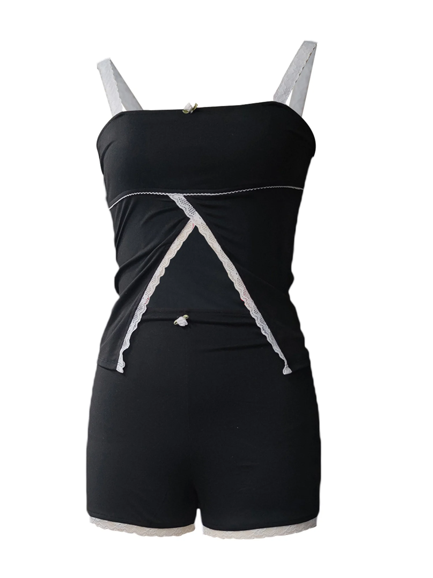 

WUOOYOQ комплект шортов для женщин camisola de encaje с открытой спиной retazos с cintura электрическая одежда