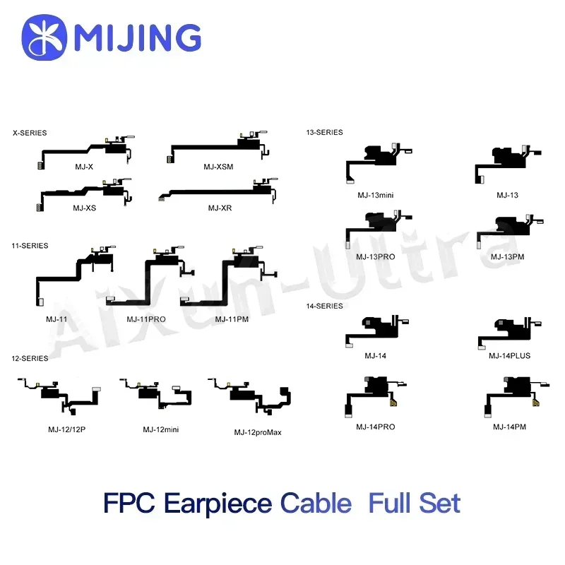 Приемник Mijing ZH01 FPC адаптер обнаружения для ремонта IPhone X–14 Mini Pro Promax Face ID наушник