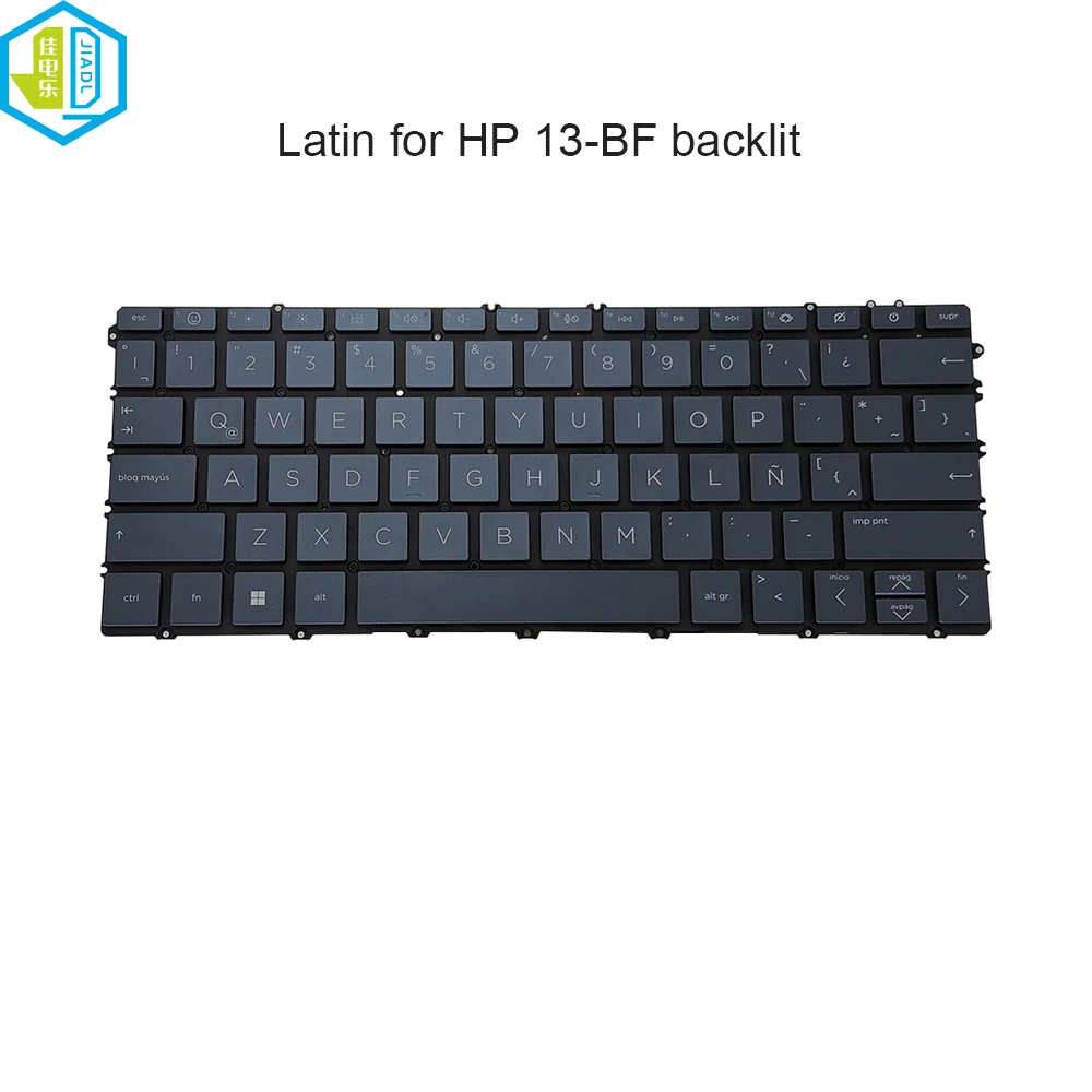 

Original LA Latin Backlight Keyboard For HP ENVY X360 13-BF 2-IN-1 Laptop Replacement Keyboards Silver Keycaps PC Parts SN1A70B1