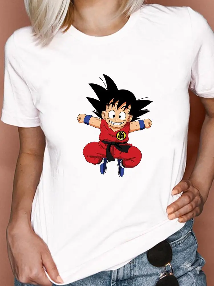 Футболка женская Dragon Ball Летние новые товары с мультяшным принтом Модная футболка