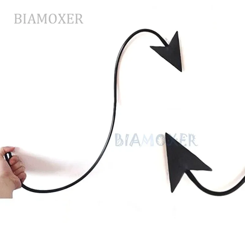 8 стилей дьявол хвост косплей зло синий красный черный сердце рубашка нет