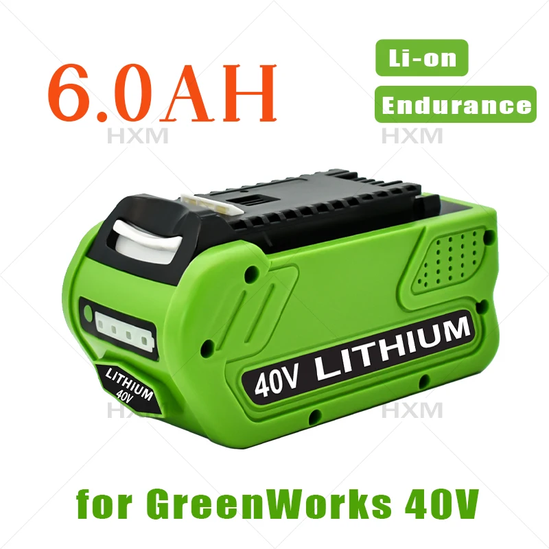 

Brand NEW 40V 6000mAh for GreenWorks Li-ion Rechargeable Battery 29462 29472 29282 G-MAX GMAX Lawn Mower Power Tools Battery