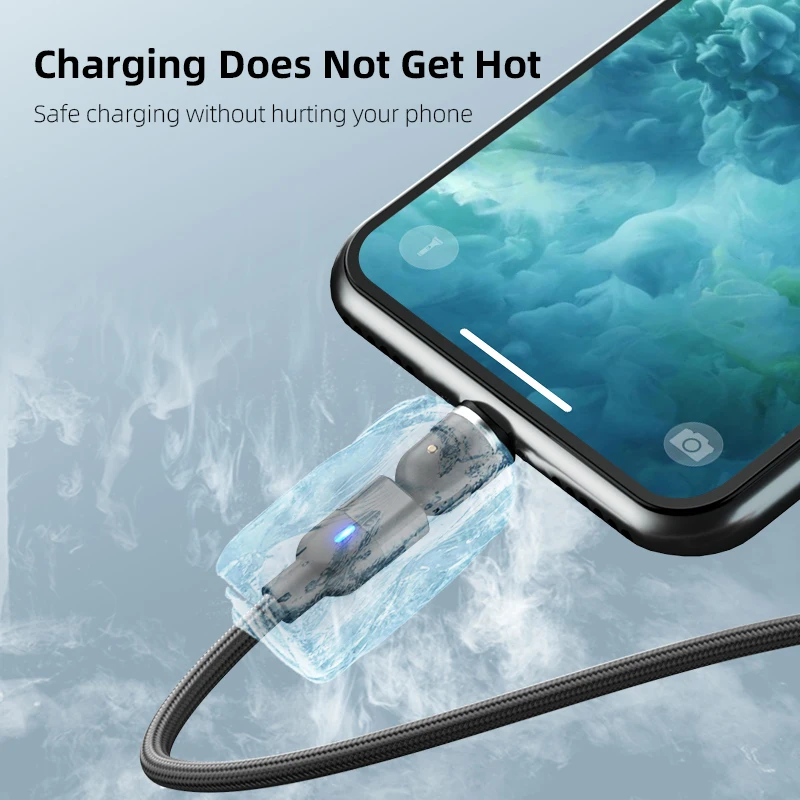 Magnetic Charging For iPhone 14 15 Xiaomi 13 Pro Xiaomi 12T Civi 2 Poco C51 Poco C55 X5 Pro Poco C50 M5s Poco M4 USB C Charger images - 6