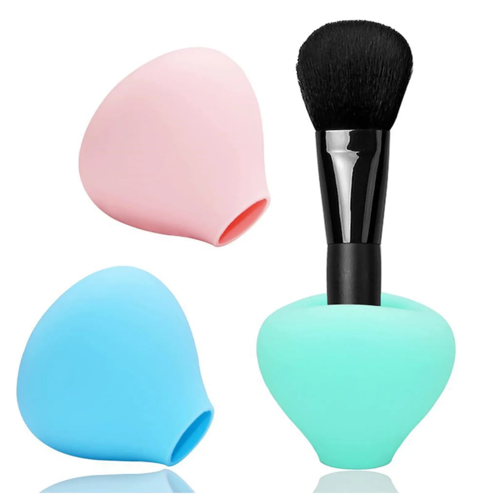 

1 Piece Makeup Cover for Protecting Makeup Brushes, Silicone Makeup Cover Dustproof Makeup Brush Protector Storage Case