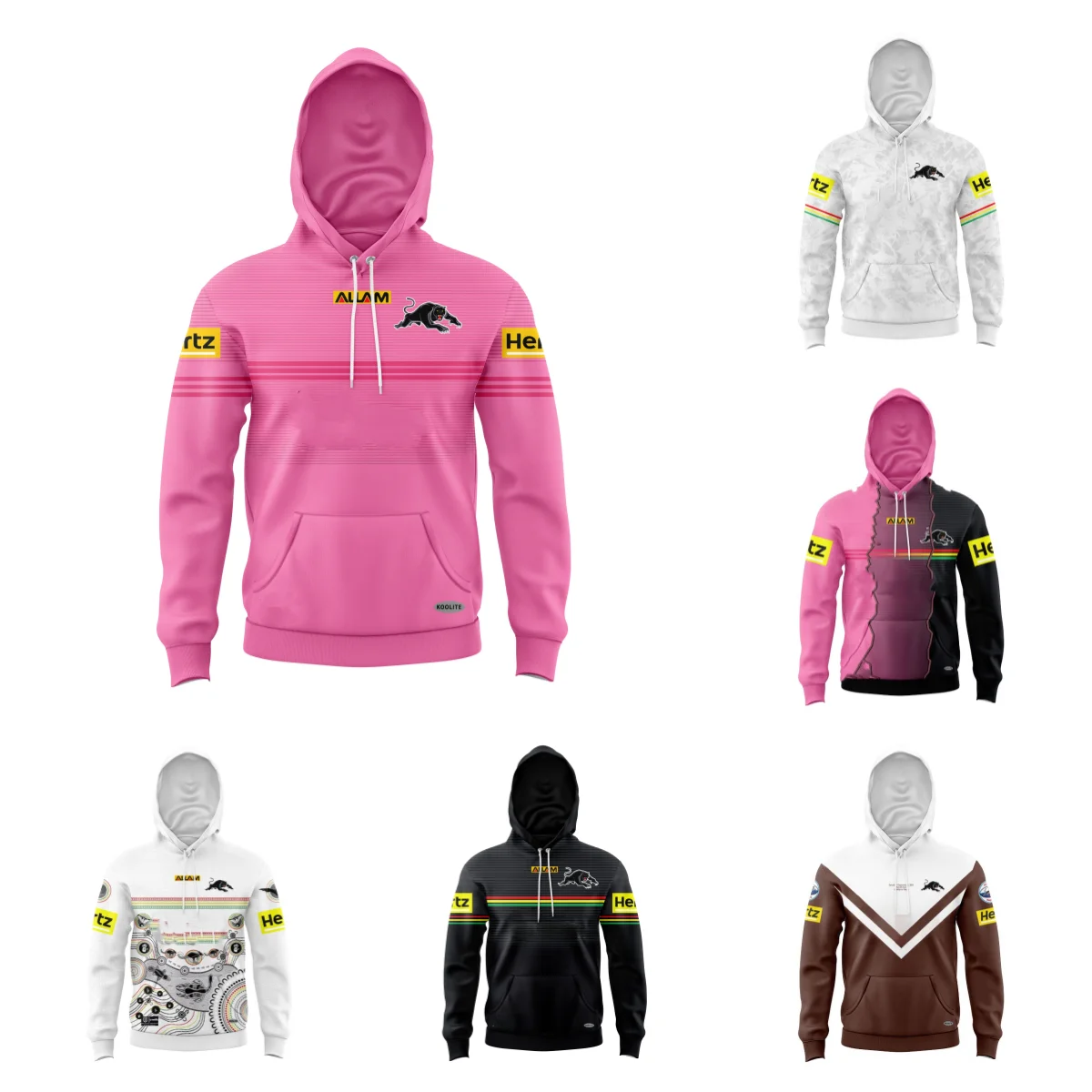 Джерси Penrith Panthers 2024 года — серый детский капюшон