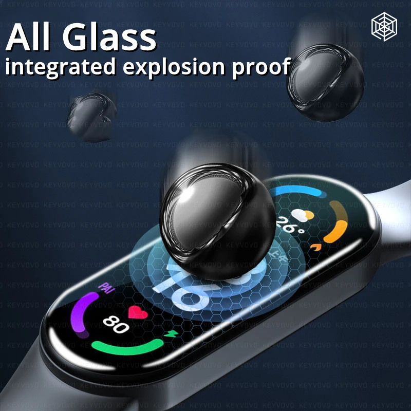 Soft Glass Protective Film Cover For Mi Band 7 6 5 4 3 Screen Protector for xiaomi miband 3 4 5 6 7 miband6 miband5 Accessories