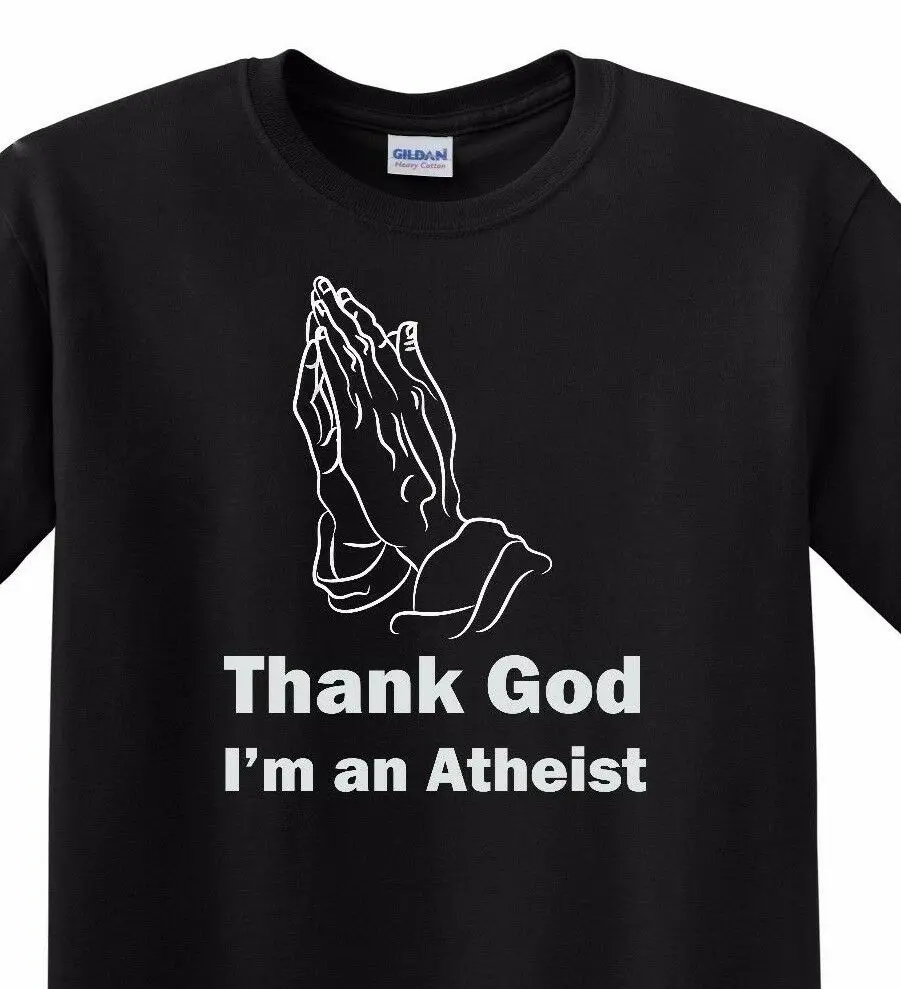 Спасибо Бог я атеист футболки До 5X цветов |