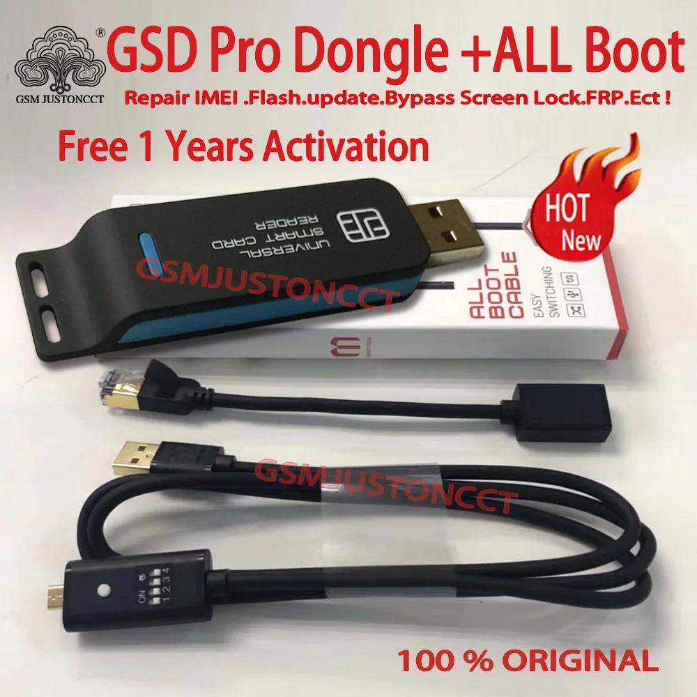 

2022 New GSD Pro Dongle - 1 Years Activation + FREE Martview All Boot Cable (EASY SWITCHING) & Micro USB To Type-C Adapter