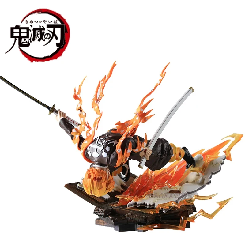 

Anime Demon Slayer Kimetsu No Yaiba Figure Toy Agatsuma Zenitsu Gk Action Figures Fire Thor Figurine Collection Model Doll 28cm