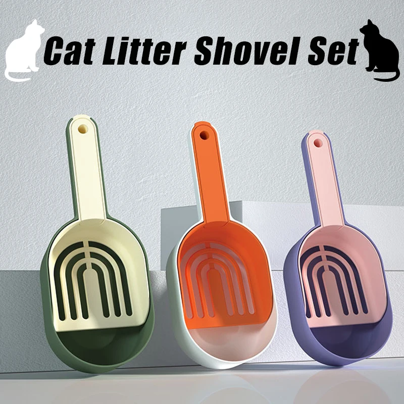 

Cat Litter Shovel Self-cleaning Cat Litter Box Scoop Kitty Litter Scoop for Sandbox Kitty Litter Tray Shovel Poop Cats Supplies