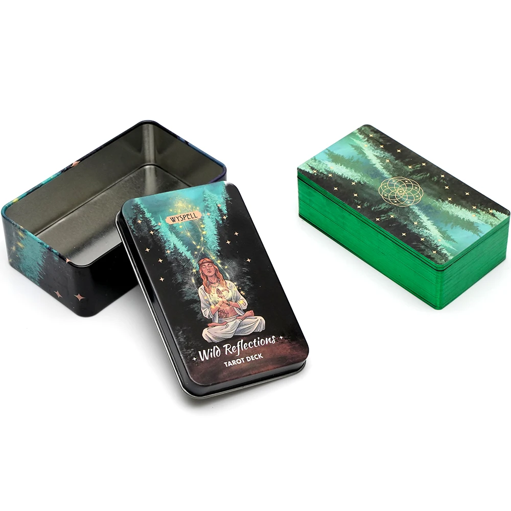 Колода Таро с дикими отражениями в жестяной коробке 78 настольных группных игр