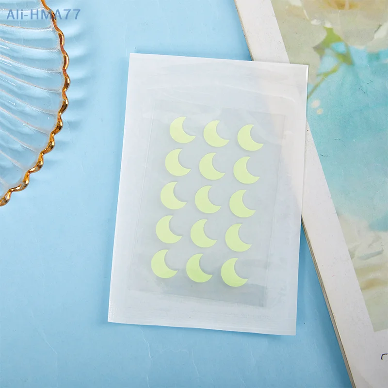 

15PCS Fluorescence Hydrocolloid Pimple Patch Waterproof Round/Heart Shape Spots Pimple Treatment Concealer Patches Cover Patch