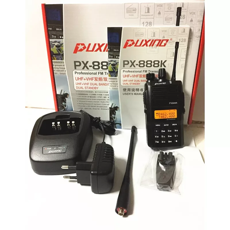 PX 888K Dual Band Handheld Two Way Radio Px-888k 136-174mhz 400-480mhz Transceiver Walkie Talkie PX888K