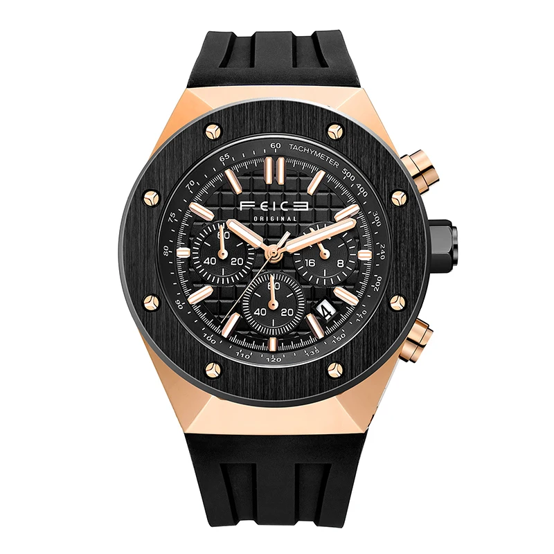 

FEICE Fashion Multifunctional Watch Men Date Quartz Watches Top Brand Luxury Male Clock Chronograph Sport Mens Wrist Watch FK052
