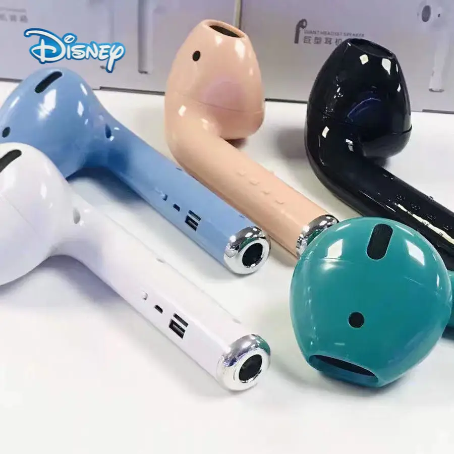 

Disney Bluetooth Speaker Giant Earphone Wireless Player Headset Stereo Music Loudspeaker Radio Playback Soundbar Creative Gift