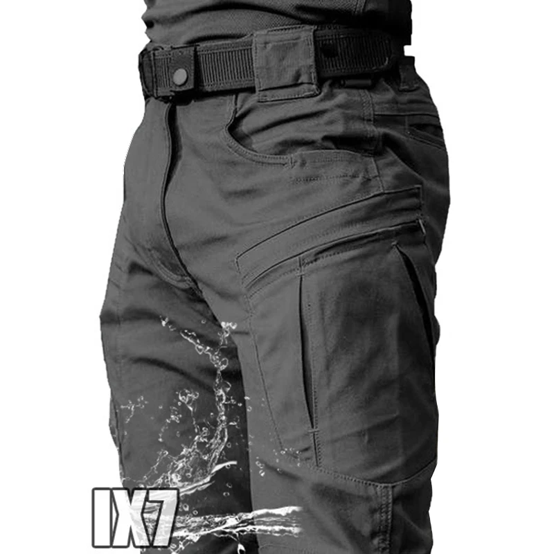 

CHAIYAO City Tactical Cargo Pants Men Combat SWAT Army Military Pants Cotton Many Pockets Stretch Flexible Man Casual Trousers