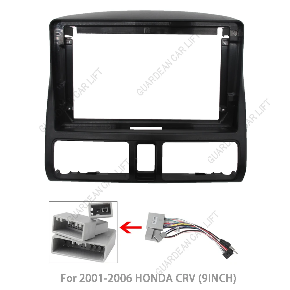 

Для HONDA CRV CR-V 2001-06 9 "автомобильное радио Android MP5 плеер стерео Корпус рамка 2 Din головное устройство Fascia приборная панель комплект отделки