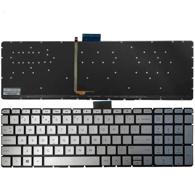 

New For HP Envy 17-s 17-s000 17t-s000 17-s099 17-s033cl 17-s041nr 17-s010nr 17-s110nr 17-s112nr US Silver Keyboard Backlit