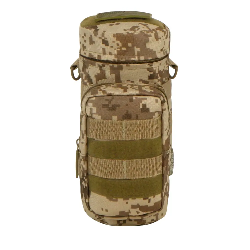 Tactical Molle Water Bottle Pouch & Military Gear Bag/Pack - Tan ACU