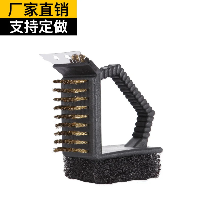 

Barbecue accessories Barbecue cleaning brush Right angle brush, multi-purpose three in one brush, three-way brush cleaning