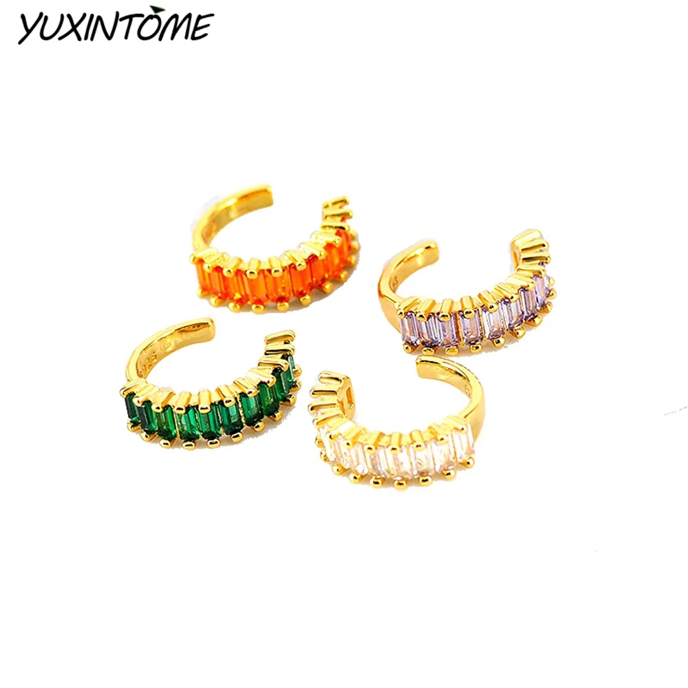 

1pcs 24k Gold Plated Clip on Earrings for Women Fake Piercing Ear Cuff Women's Earrings 2022 Fashion Jewelry Ear Accessories