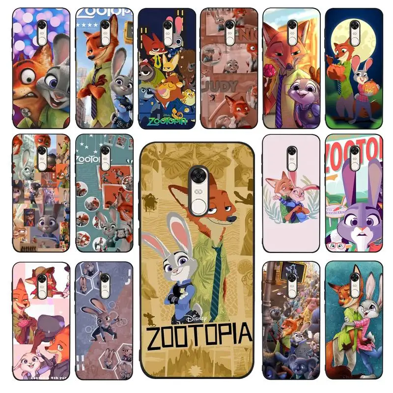 

Disney Zootopia Phone Case for Redmi 5 6 7 8 9 A 5plus K20 4X 6 cover