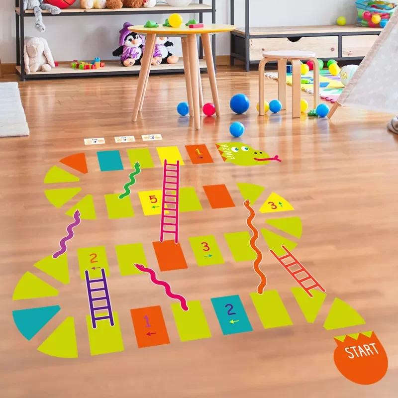 

NEW Stickers PVC Removable Cartoon Pattern Self-Adhesive Interactive Game Floor Stickers Children's Room Decorative Sticker