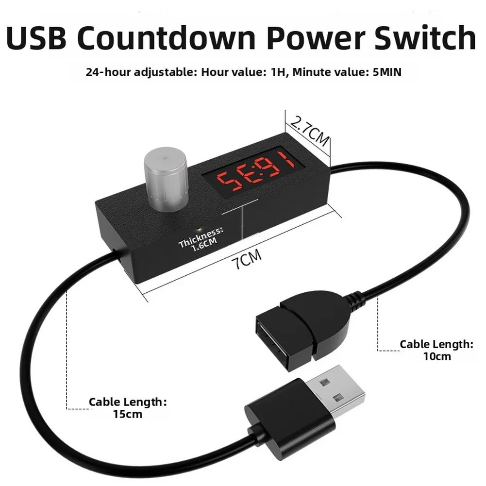 Фото USB-таймер с регулировкой на 24 часа, выключатель питания, таймер обратного отсчета, инструменты, мультиметр, паяльник, осциллограф №2