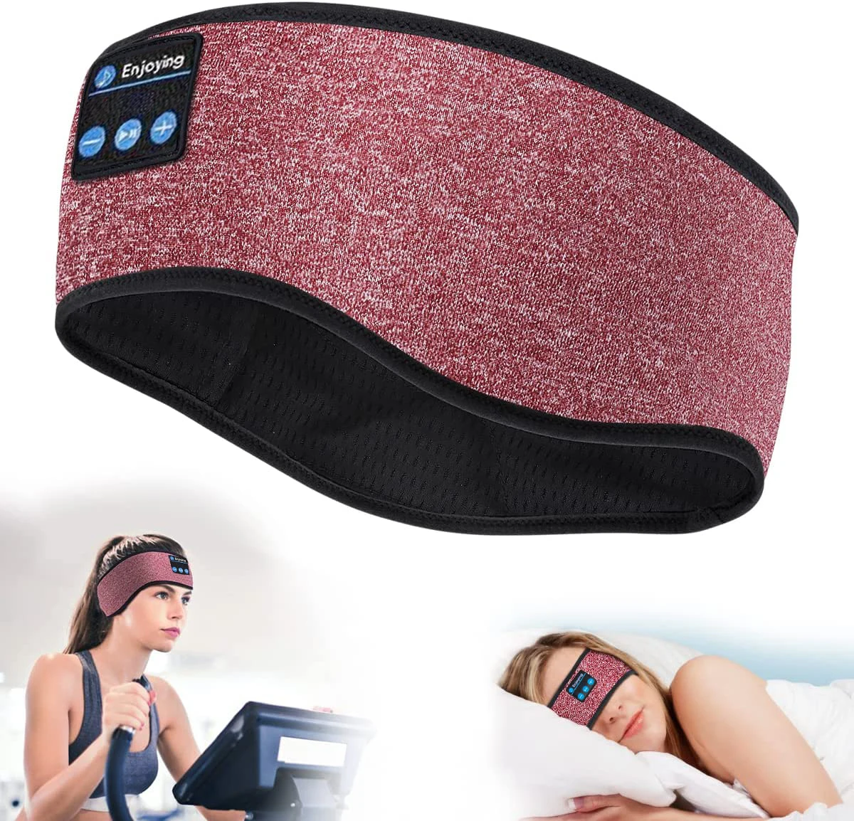 Cheap النوم سماعات بلوتوث عقال اللاسلكية الموسيقى قناع عين سماعات الأذن ل الجانب النائمون تشغيل الأرق السفر اليوغا النوم الفرقة