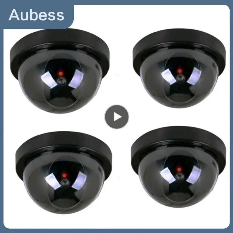 

Simulation Camera Fake Dome Camera CCTV Security Camera Indoor With Flashing Red Dummy LED Light Fake Surveillance Camera