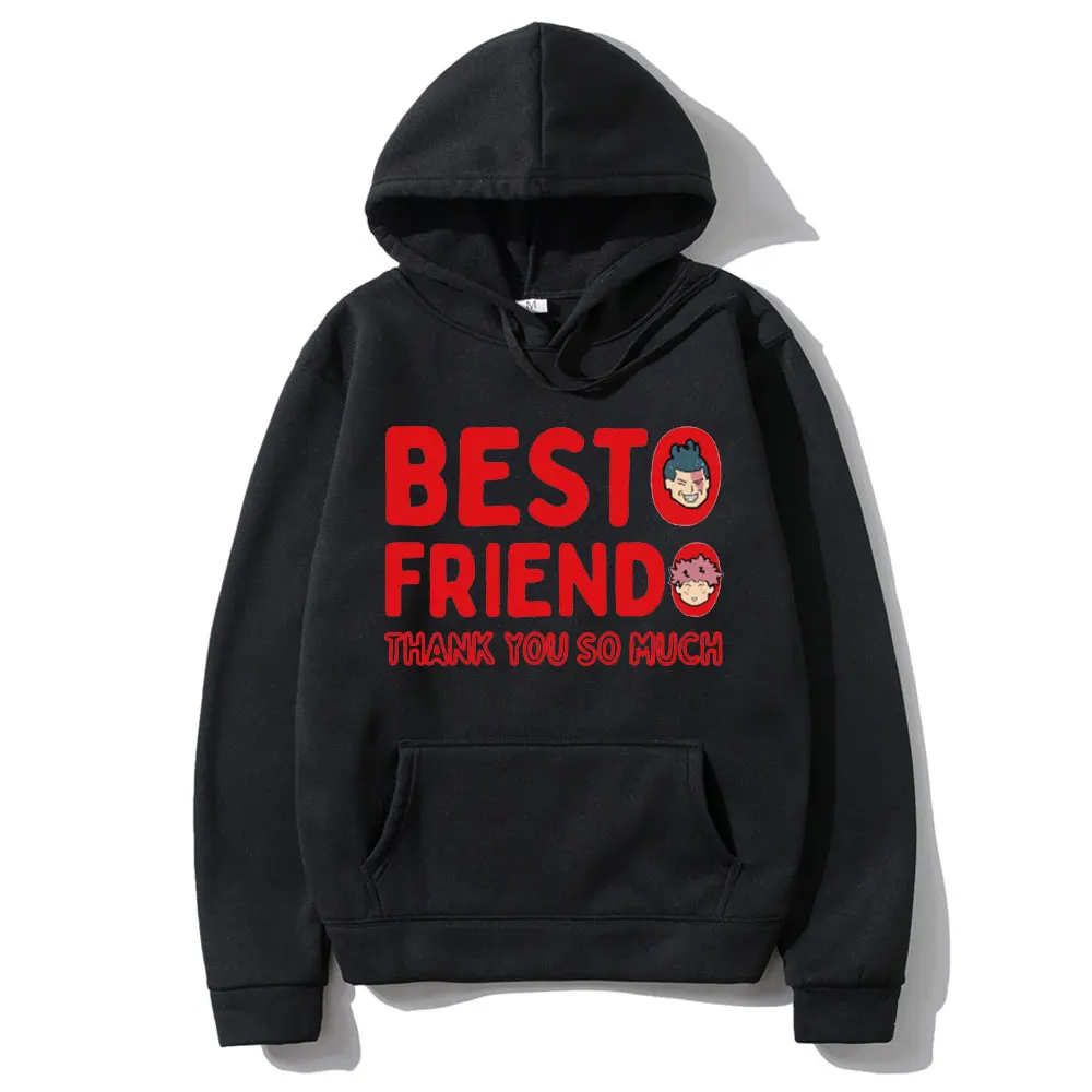 

Anime Jujutsu Kaisen Hoodies Besto Friendo Thank You So Much Yuji Todo Hoodie Men Women Fashion Sweatshirt Unisex Harajuku Tops