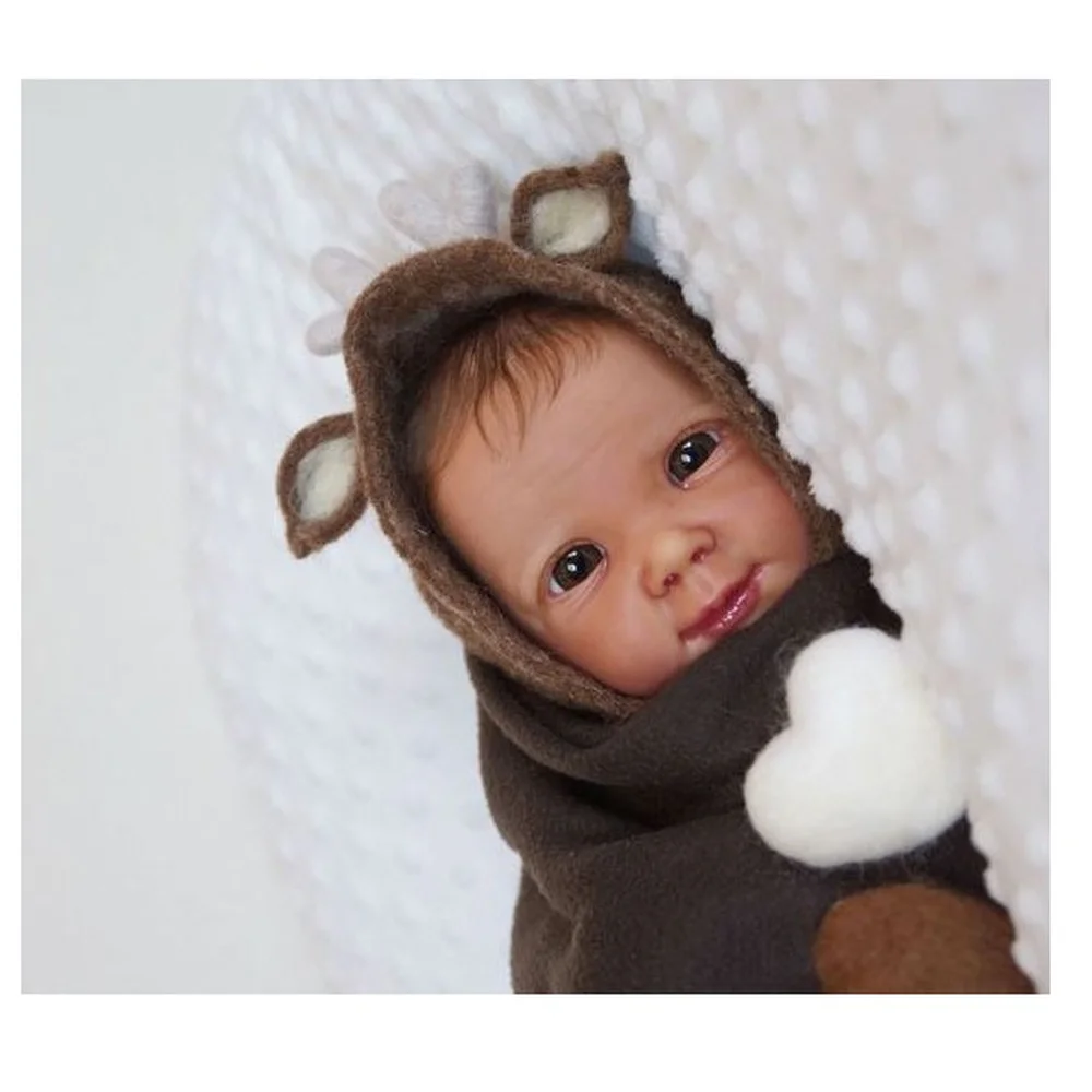 Комплект для создания куклы-реборн Бебе незаконченный, 21 дюйм, Fleur Sweet Face, свежий цвет, мягкий винил, DIY, неокрашенные детали с телом и глазами.