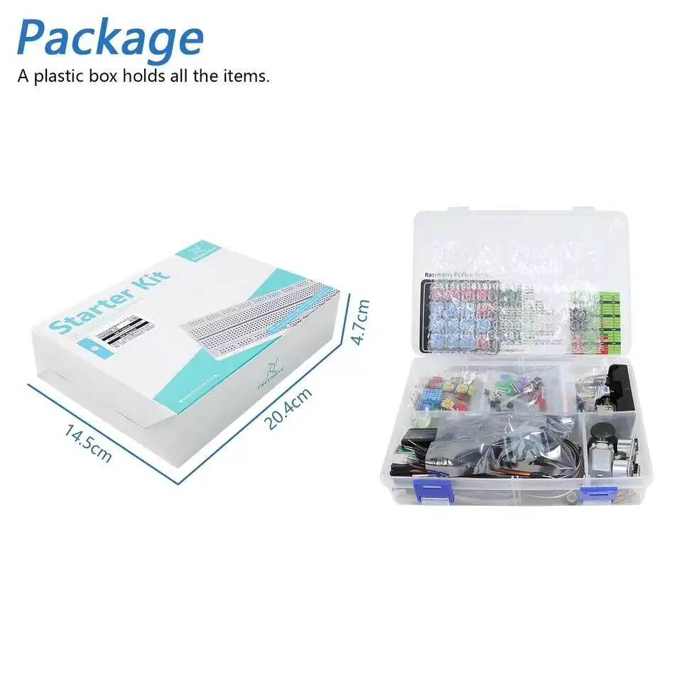 Стартовый набор ADEA Freenove Ultimate для Raspberry Pi Pico 1 2 W, 767-страничное руководство, 220 предметов, 119 проектов, код на Python, C, Java (art.: 3920da22f7ec3) - 3920da22f7ec3