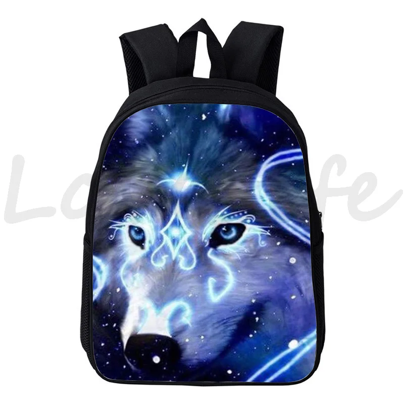 

Animal Lion Wolf Backpack Primary Students School Backpack Kids Kindergarten Knapsack 3D Printing Mini Book Bags School Mochila