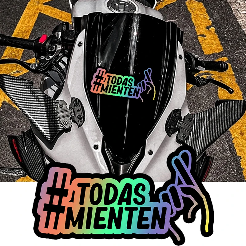 1 шт. светоотражающие лазерные наклейки TODAS MIENTEN для мотоциклов водостойкие