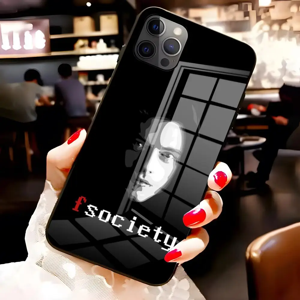 Чехол для телефона Mr Robot Fsociety для iPhone 17 Pro Max 16 15 14 Pro Max 13 11 X Xs Xr 8 7Plus, стеклянная крышка (art.: 3920da2bb6b95) - 3920da2bb6b95