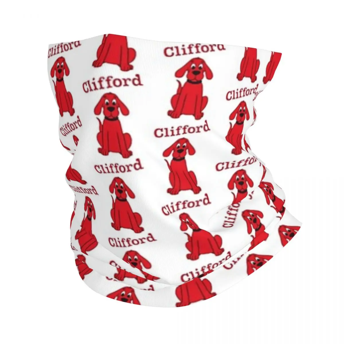 

Clifford The Big Red Dog Bandana Neck Gaiter Printed Wrap Scarf Warm Cycling Scarf Outdoor Sports Unisex Adult Windproof